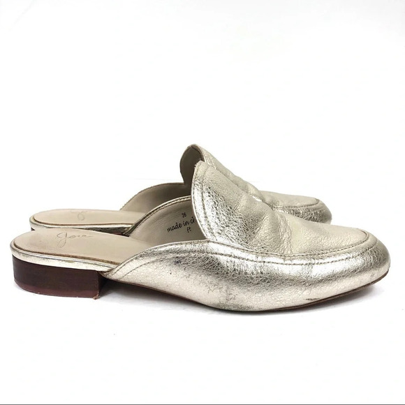 Joie | Delaney Gold Mules Flats - Picture 3 of 8